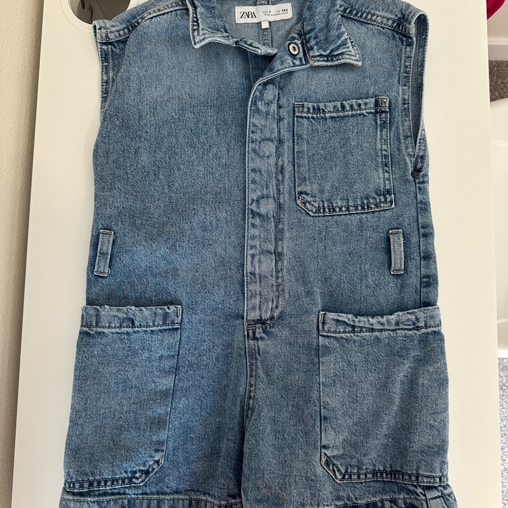 Zara Blue Denim Vest